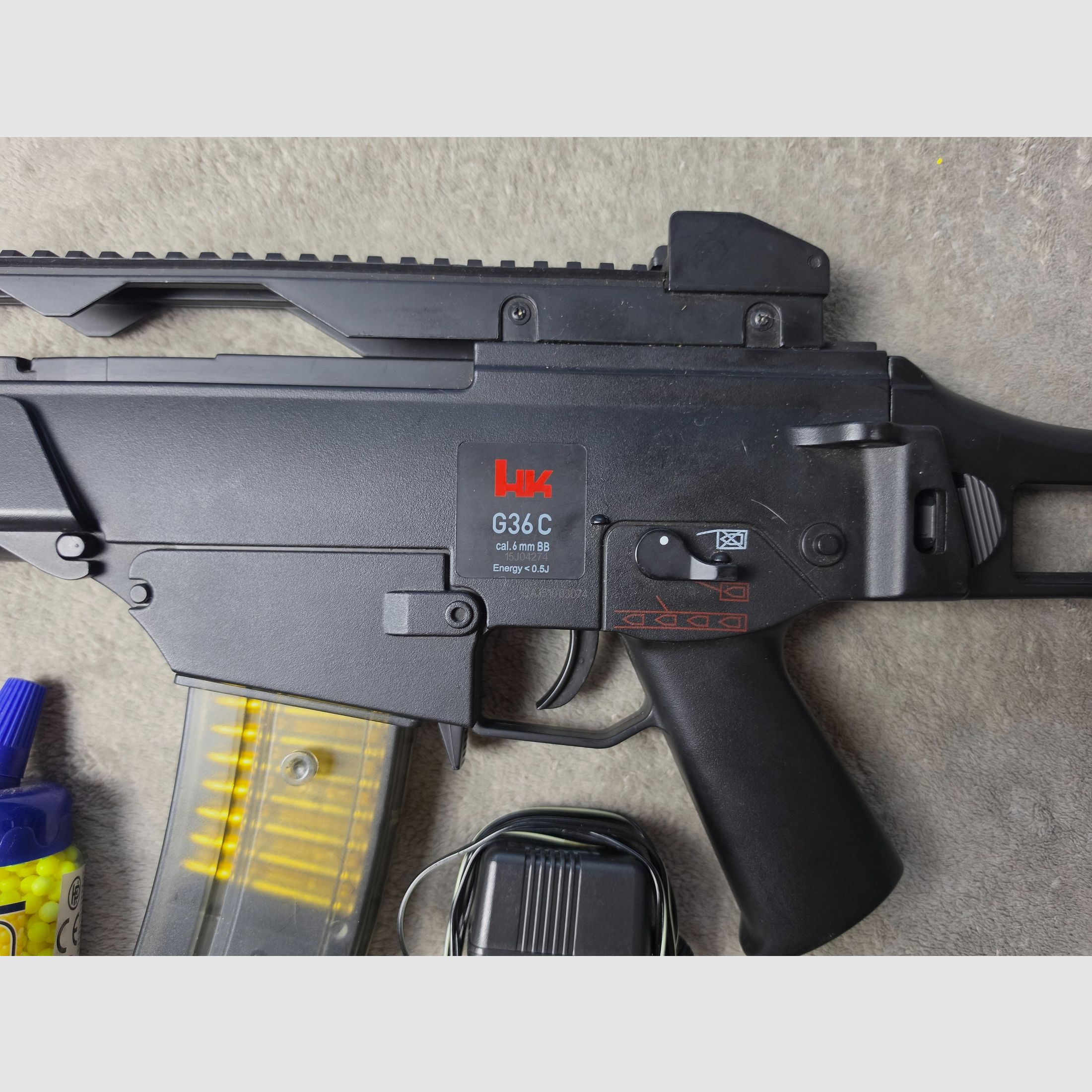 Heckler & Koch G36 C Dual Power Softair AEG set completo – Estado top con accesorios, imagen 4 de 5