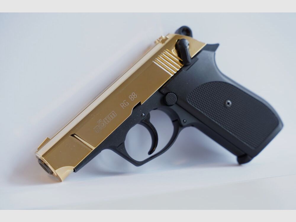 Pistola de fogueo Röhm RG88 Negra/Dorada