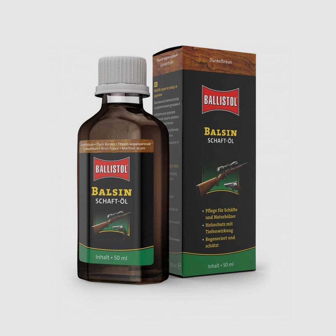 Ballistol BALSIN Schaftöl dunkelbraun - 50 ml