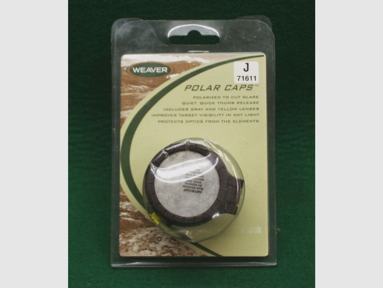 Cappuccio di protezione per lenti Weaver "J"