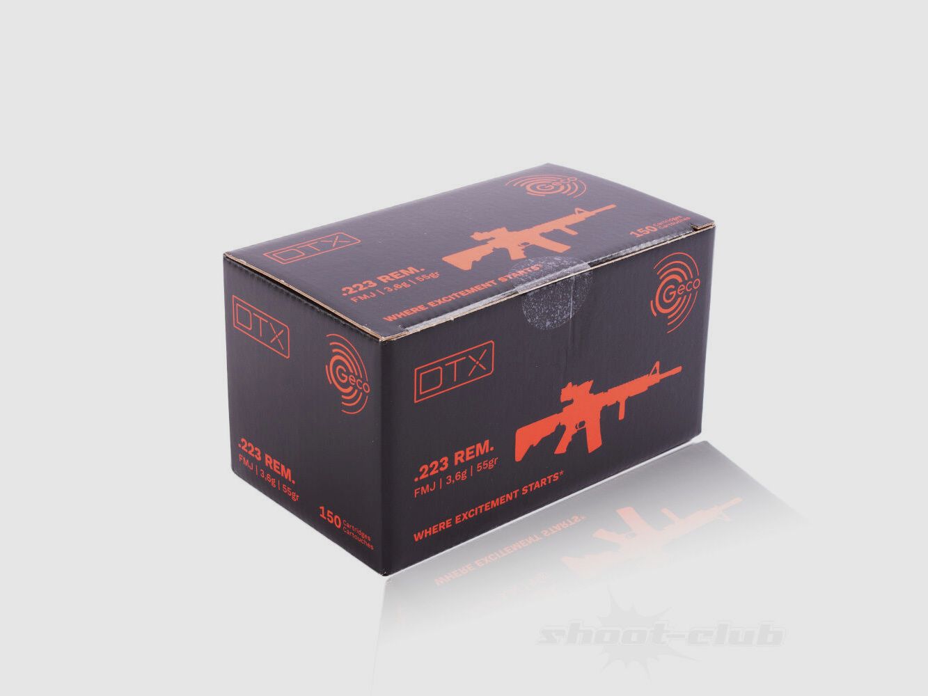 Geco DTX FMJ 3,56 / 55gr 150Stk.