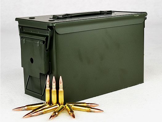 PPU ammunition box with .308 WIN, FMJ 1 ammunition box (500 rounds at €0.89*)
