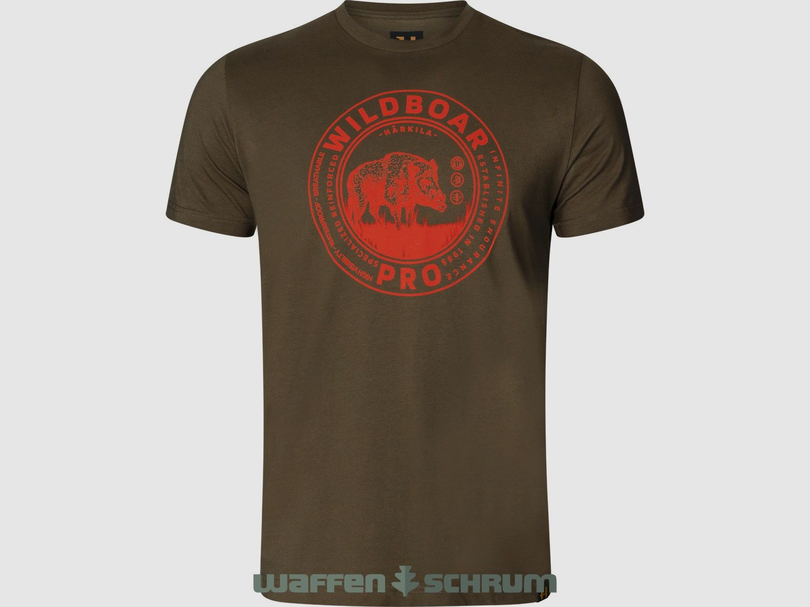 Härkila T-Shirt Wildzwijn Korte Mouwen Wilgen groen