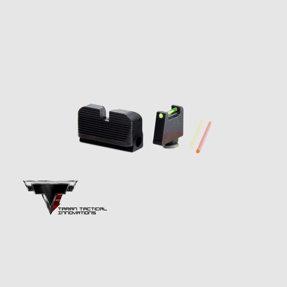 TTI Ultimate Fiber Optic Sight Set Glock RMR Cut - 1/3RD CO-WITNESS HEIGHT