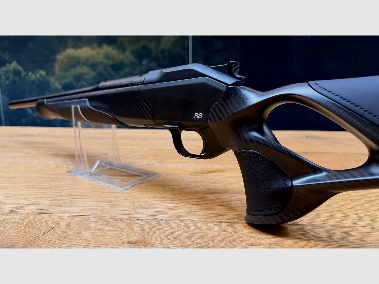 Blaser R8 Ultimate Carbon Leder Komplettwaffe / Kaliber wählbar / Logo silber / Standard Ausführung