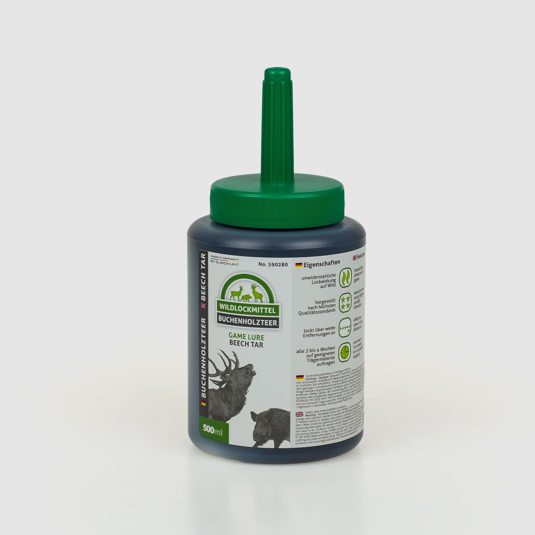 Buchenholzteer, 500 ml. Dose mit Pinsel