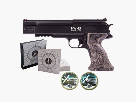 Weihrauch HW 45 Black Star Luftpistole Kal. 4,5mm