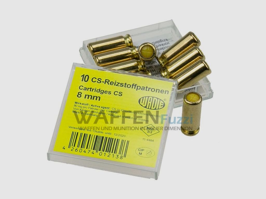 Wadie CS Gaspatronen 8 mm für Pistolen 10 Schuss