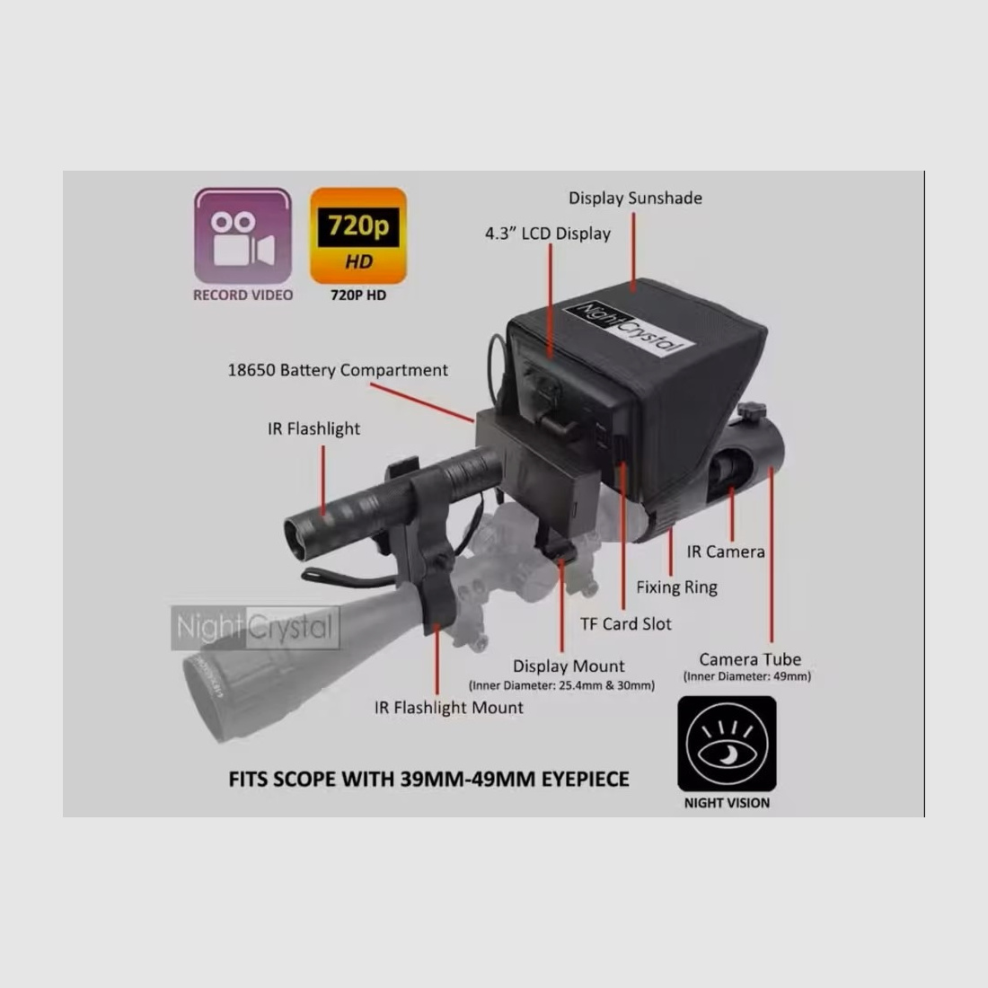 Dispositivo de visión nocturna Megaorei M2A Profesional