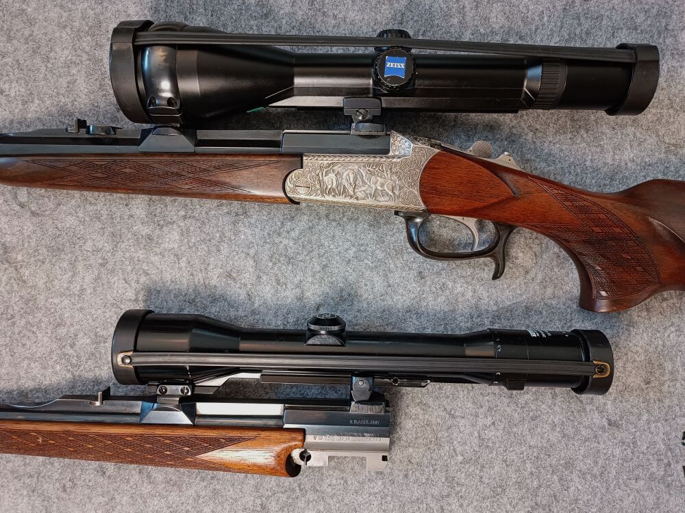 H. Blaser Isny K77 Luxus mit Wechsellauf 30-06 und Zeiss Diavari 3-12x56 T*