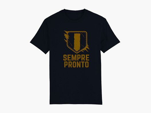 T-SHIRT – SEMPRE PRONTO (NEGRO)