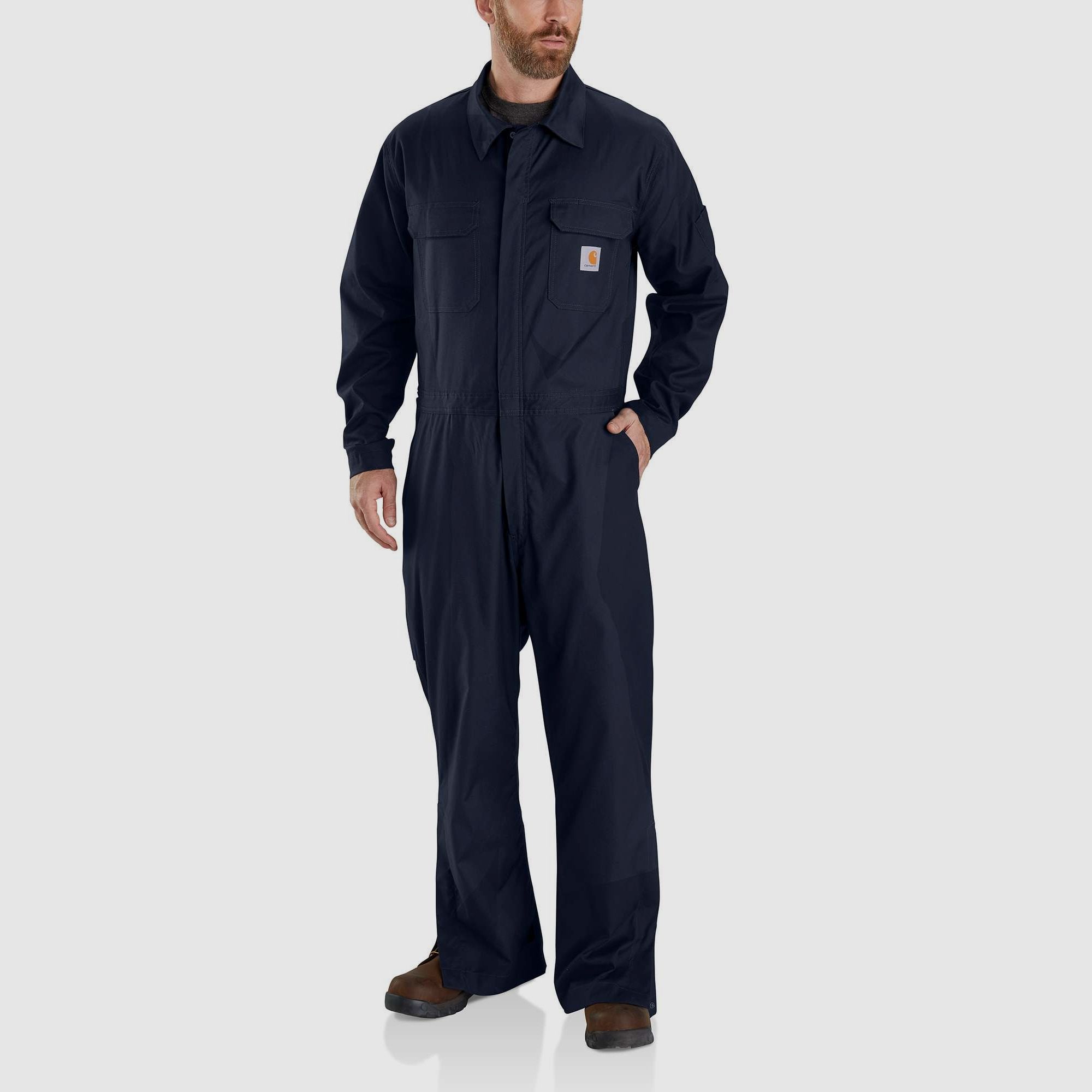 Carhartt Rugged Flex Canvas Overall Homme Navy XL