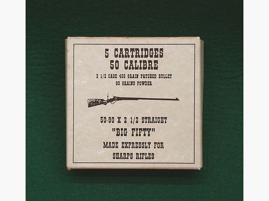 Replika Patronenschachteln 50Calibre 50-90x2-1/2 Straight