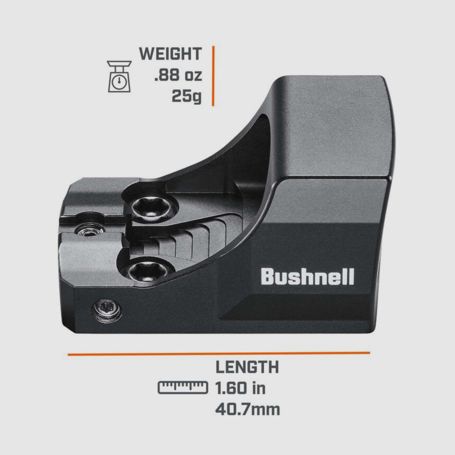 Bushnell RXC-200 1x21mm 6 MOA Punto Reticolo 15mm ALTO