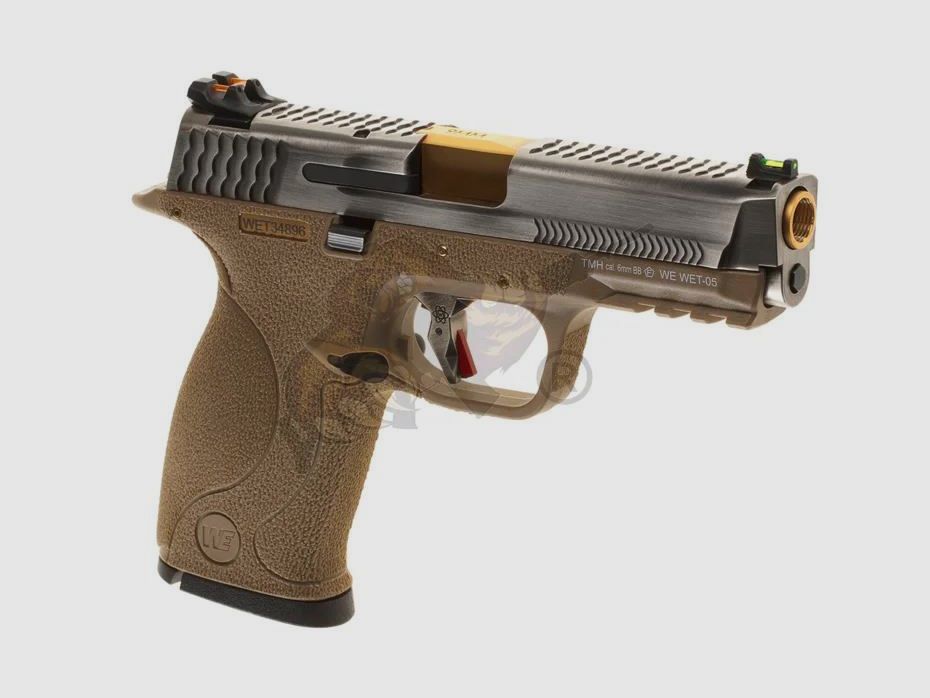 WET-05 SV Gold Barrel Metall Version GBB in Tan