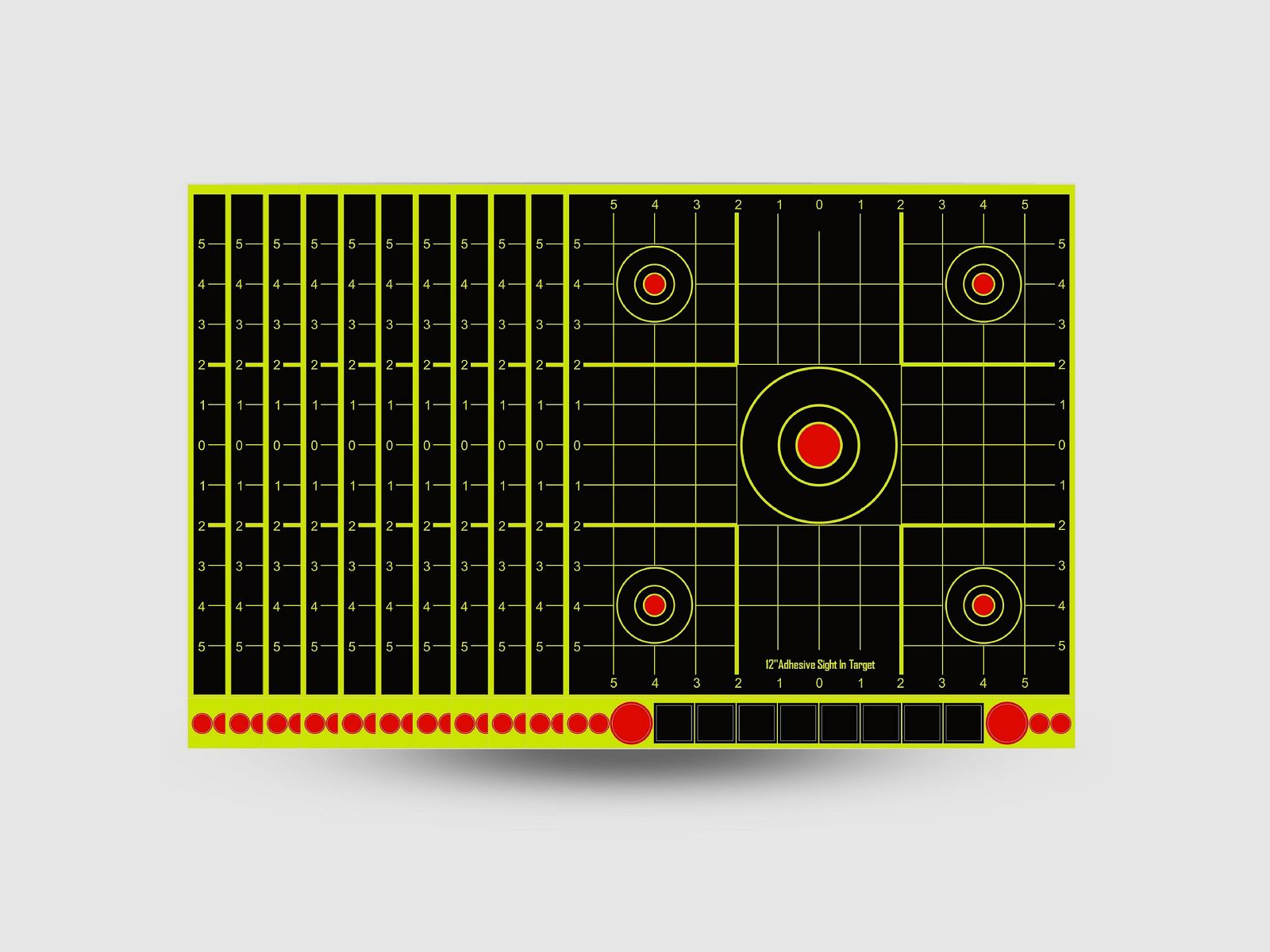 12x13,2 Zoll Training Zielscheiben, Splatter Papier, Aufklebe Sticker, gute Erkennbarkeit auch für Longrange