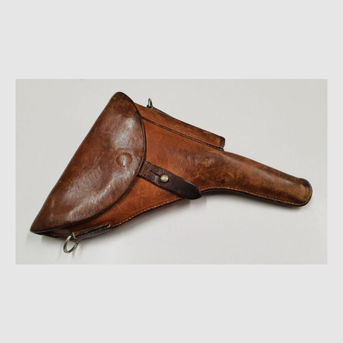 Schweizer Ordonanz Armeeholster / Lederholster Parabellum Pistole 1900/06 W+F Pistole 06/24 Holster