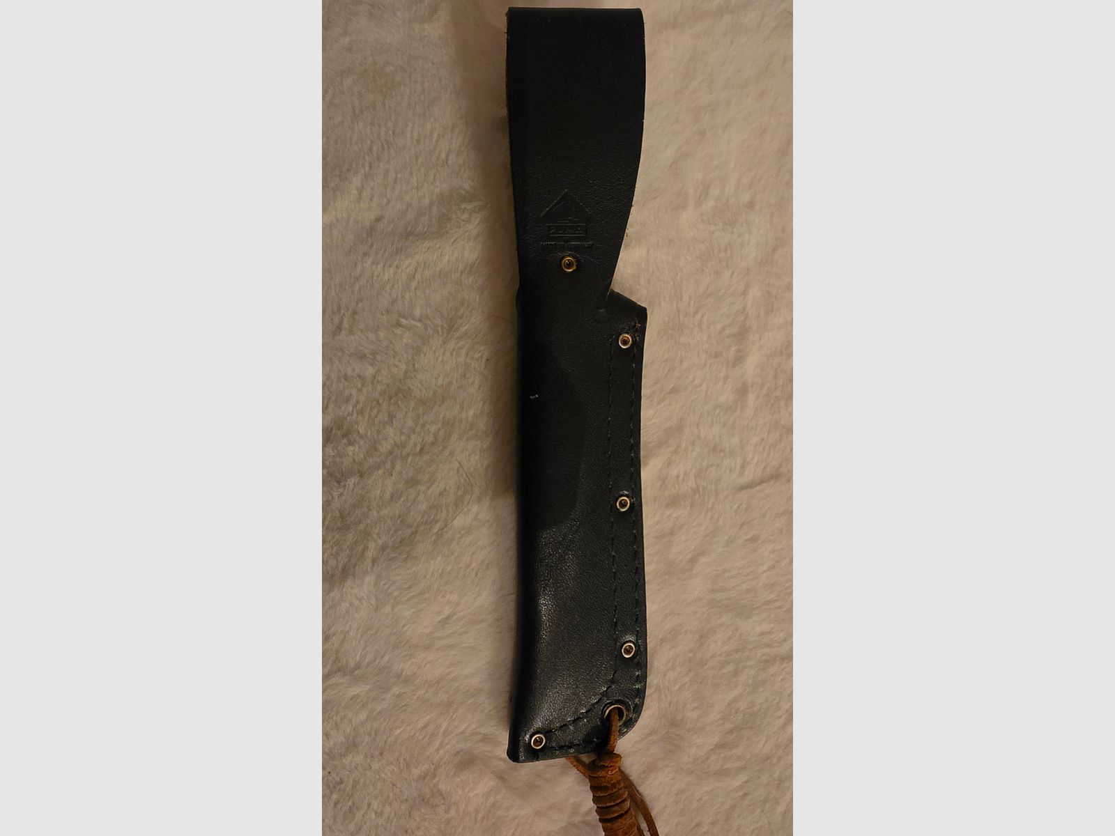 Puma Wildtöter nóż myśliwski 11/3594 – Pius Wildt – Solingen – z pochwą skórzaną i pudełkiem