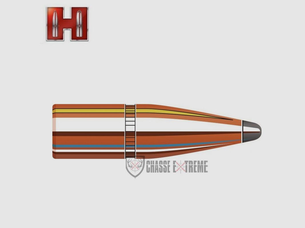 100 Bullets HORNADY cal 8mm 195Gr InterLock Sp
