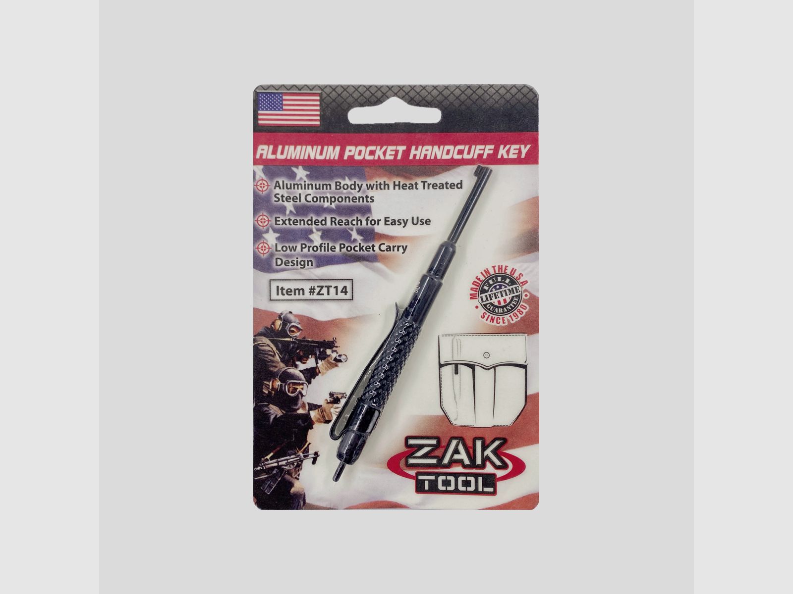 Zak Tool – Tactical Handcuff Key ZT14