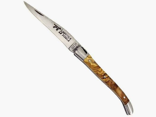 Laguiole Taschenmesser Olivenholz 8cm §42a WaffG konform legal