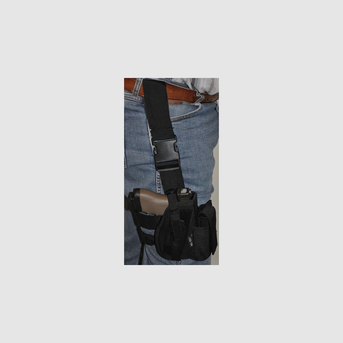 Tiefzieh-Holster für alle gängigen Kurzwaffen, schwarz, für Linkshänder