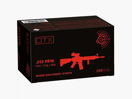 Geco VM DTX .223 paquet de 150 pièces