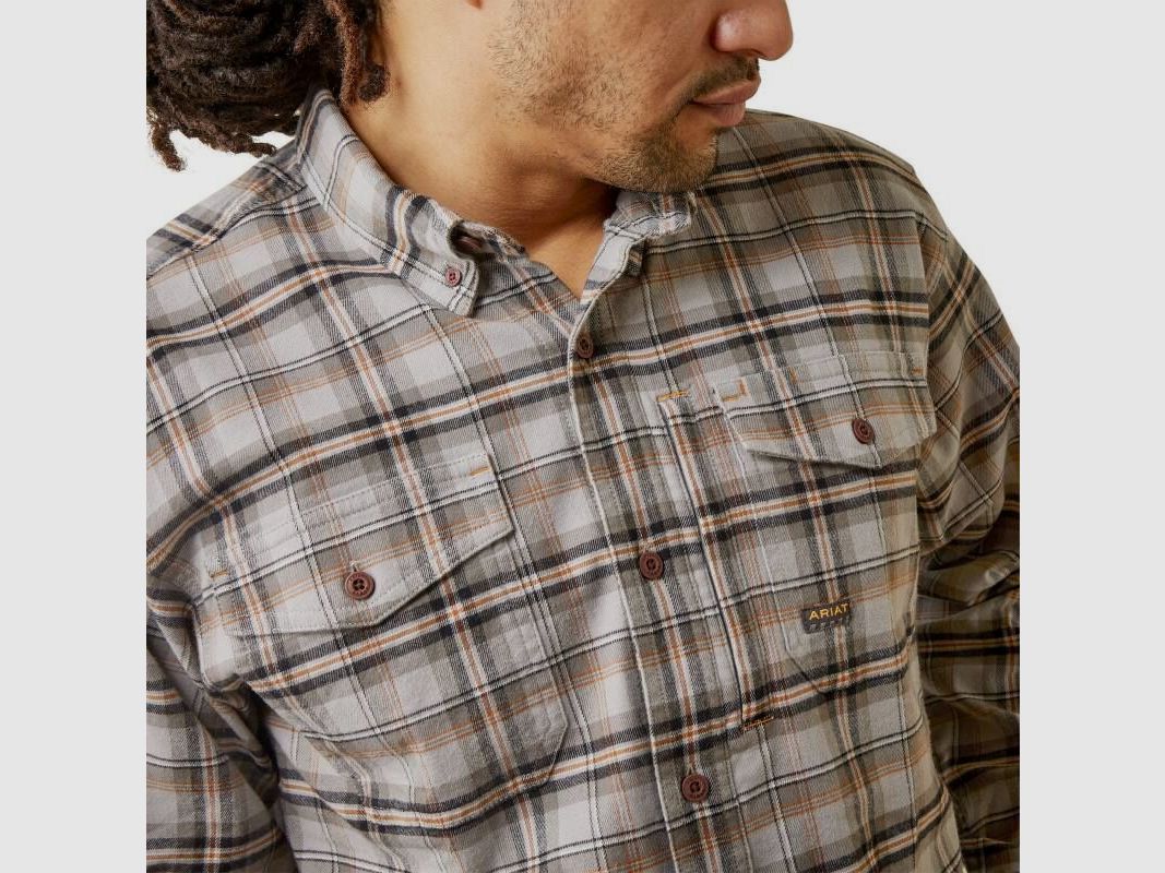 Ariat Herren Hemd Rebar® Work Flanell DuraStretch