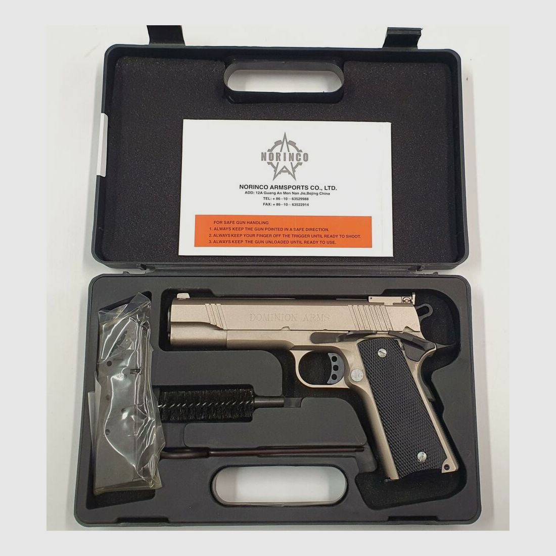 NORINCO Norinco 1911A1 Sport matowe chromowane, zdjęcie 9 z 10