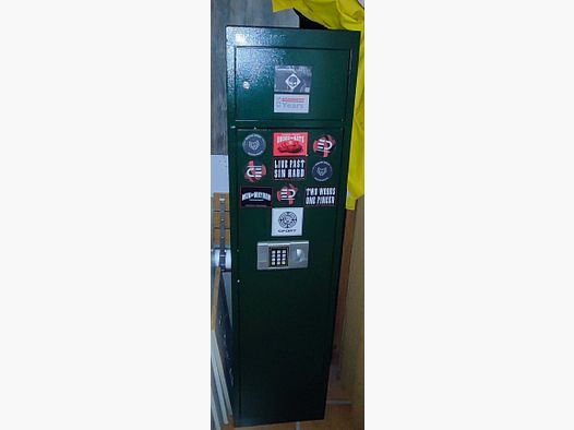 Air rifle cabinet for 5 rifles