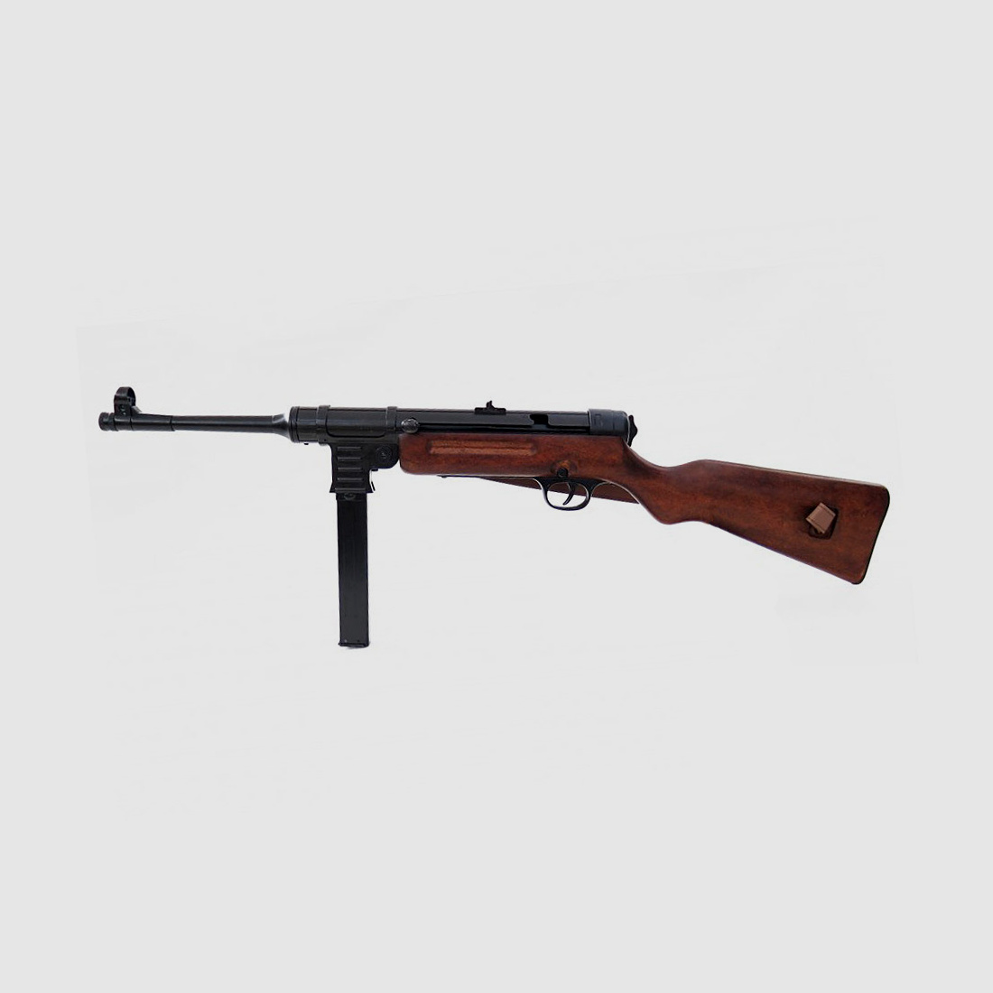 Denix Deko Maschinenpistole MP 41, Holzschaft, inklusive Leder-Trageriemen