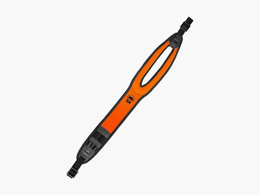 Sauenhammer Riemen Drückjagd Orange mit Schwarzem Logo