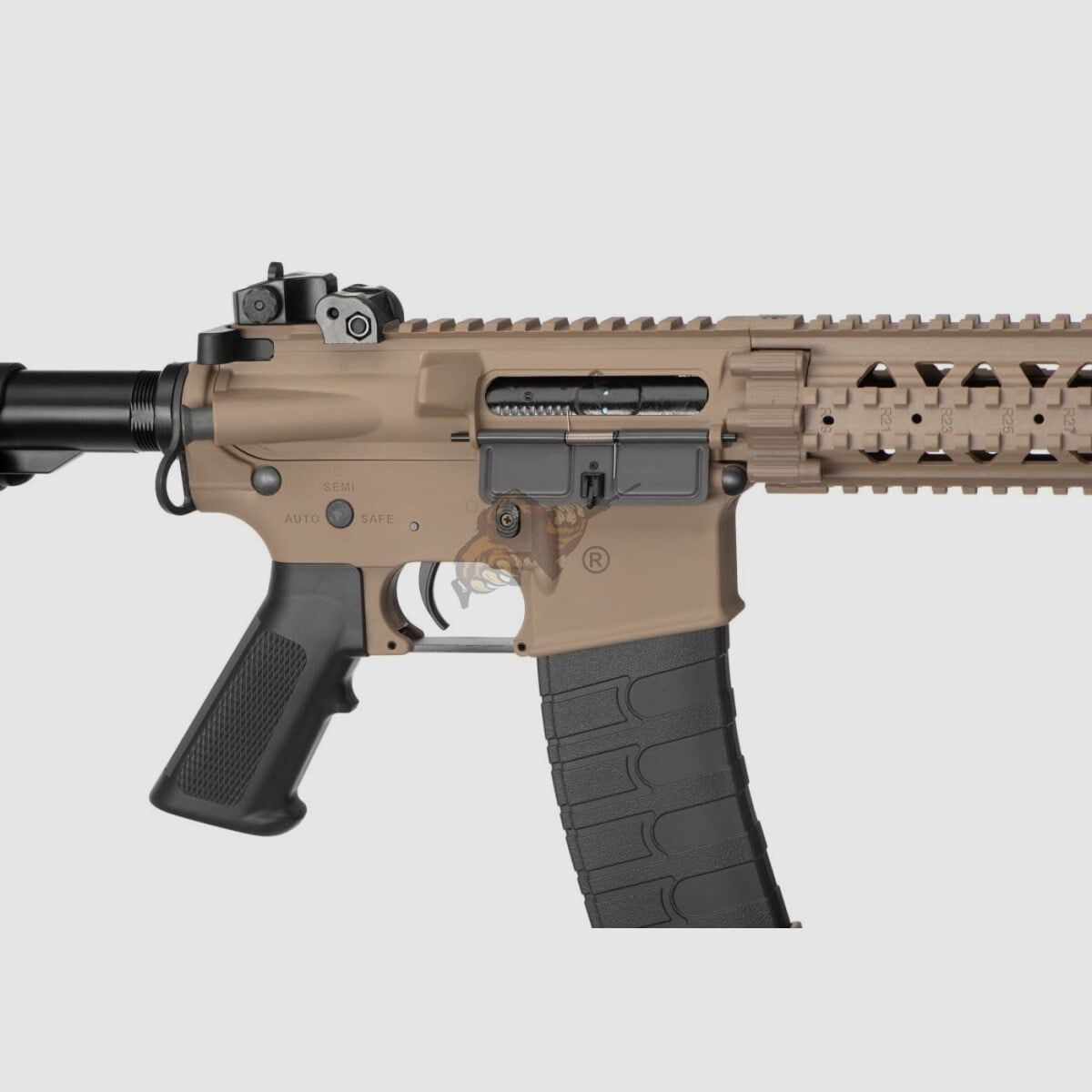 G&G CM18 Mod1 long RIS/rail cover FDE/Schwarz S-AEG Airsoft Gewehr frei ab 18 Jahren, Bild 3 von 5