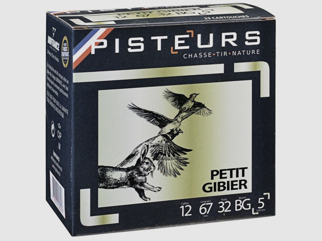 250 Cart. pisteurs petit gibier cal. 12 / 67 mm n° 7 3