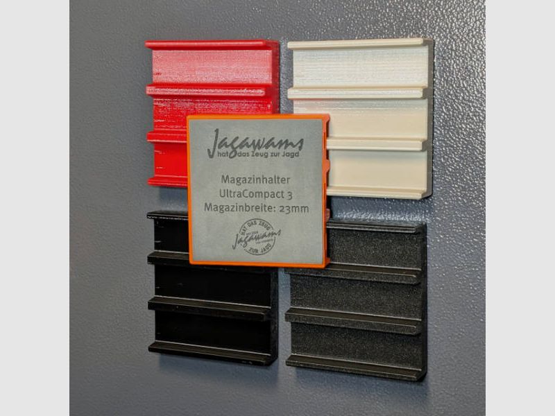 Magnetic magazine holder for 23mm wide magazines for gun cabinets - UltraCompact - accessories for the gun cabinet