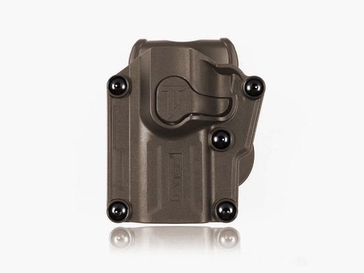 CYTAC Mega-fit Holster - Left Tan for over 60 pistols