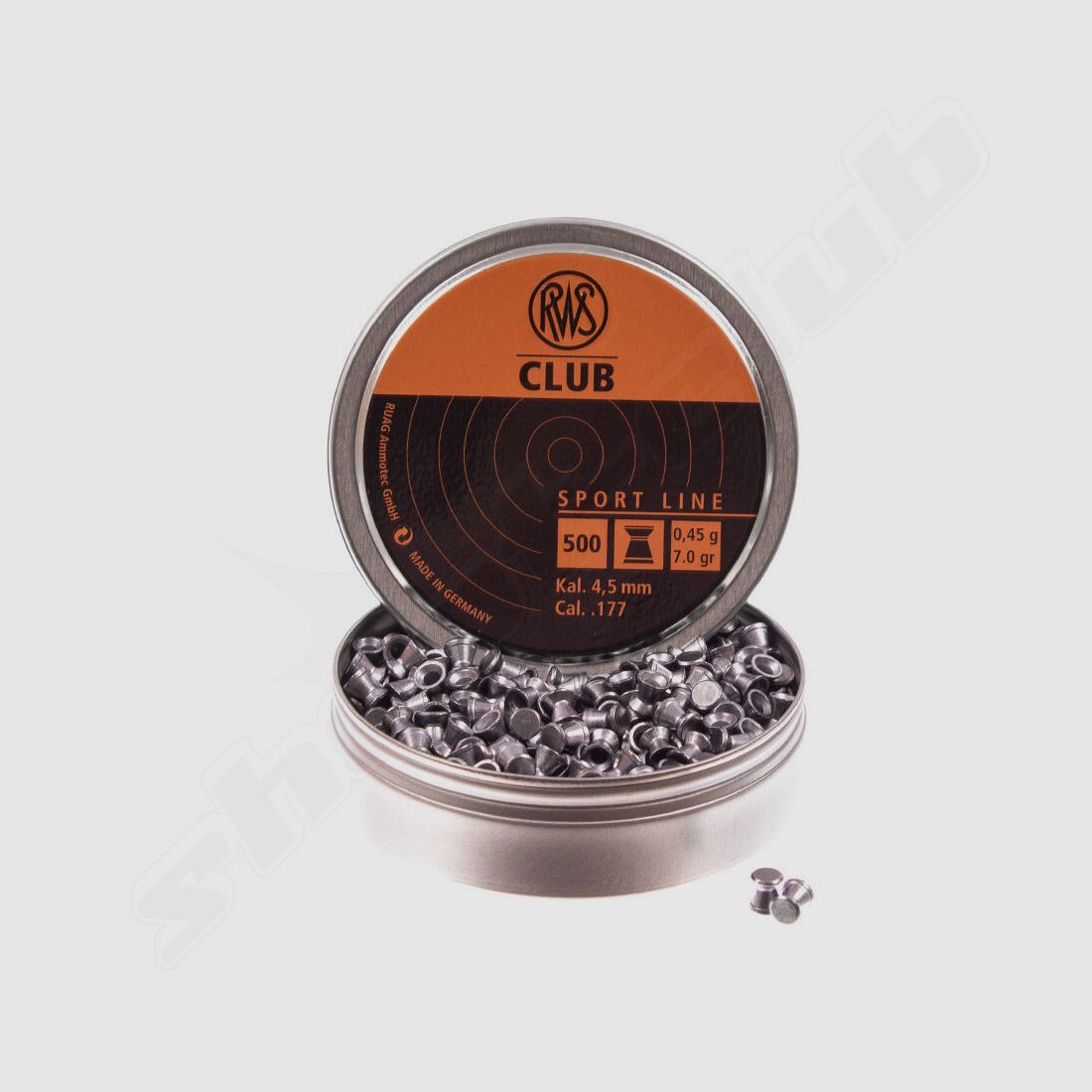 RWS Club Sport Line 0.45g 500 pcs 4.5mm Diabolo