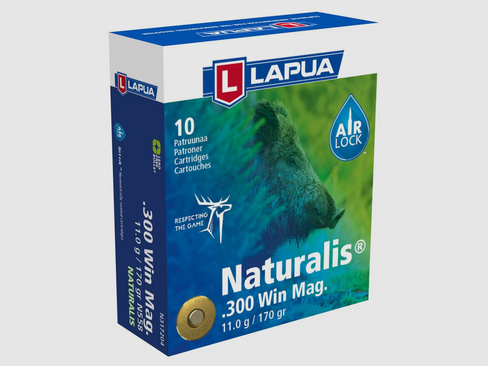 Lapua .300 Win. Mag. 170GR Naturalis 10 Patronen