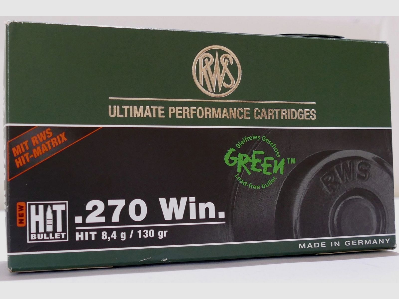 RWS .270 WIN HIT 8.4g/130gr Rifle Cartridges Lead-Free