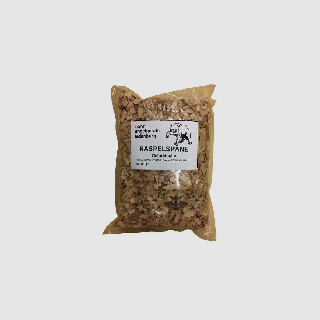 Behr Raspelspäne zum Räuchern - 400g - reine Buche - für Fisch / Fleisch / Gemüse