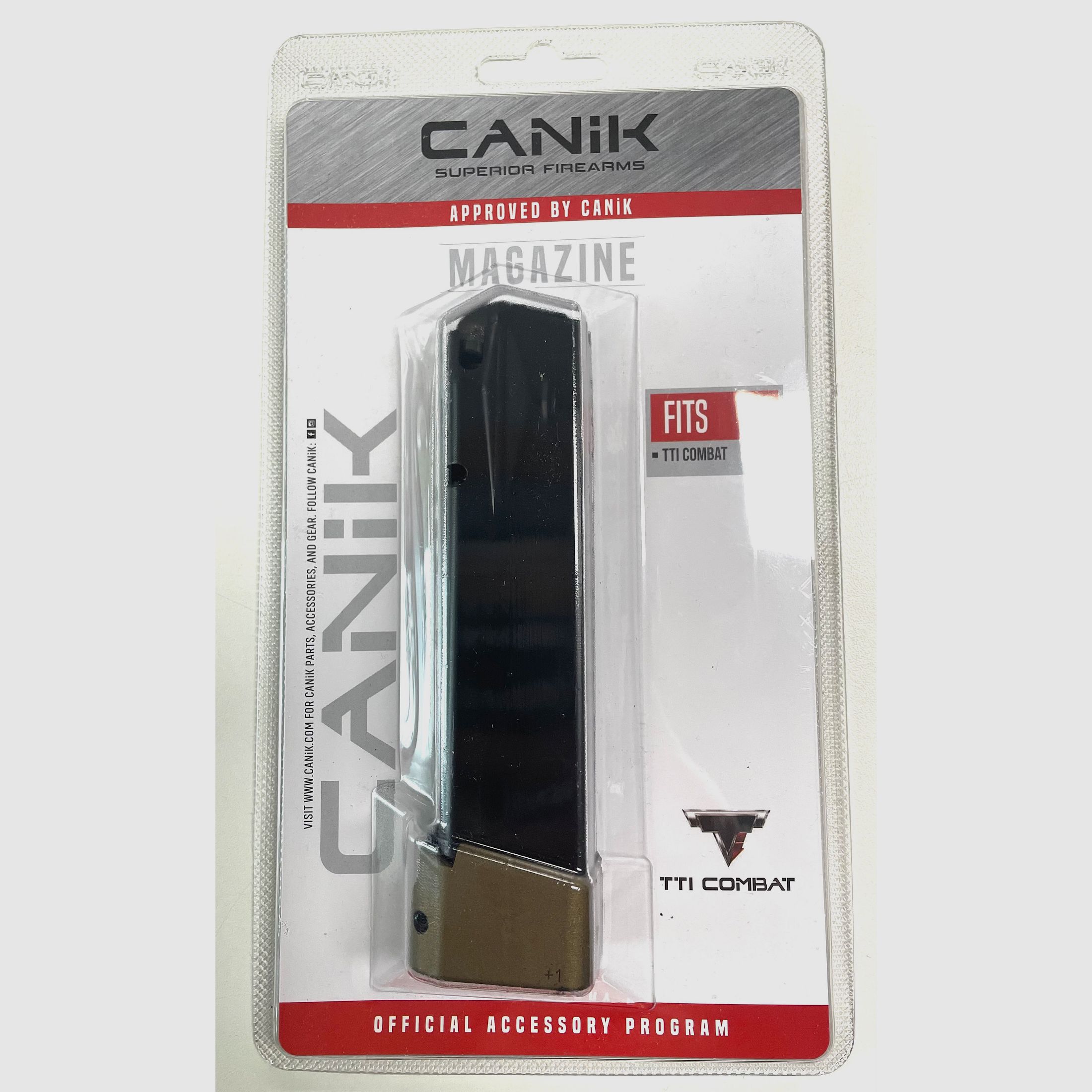 Canik TTI COMBAT 18+1 Kapazität Erweitertes Magazin