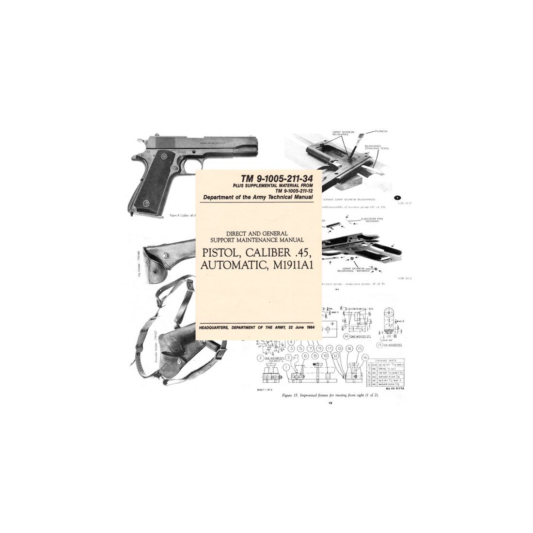 Nachdruck Technisches Handbuch Colt 1911A1 Government