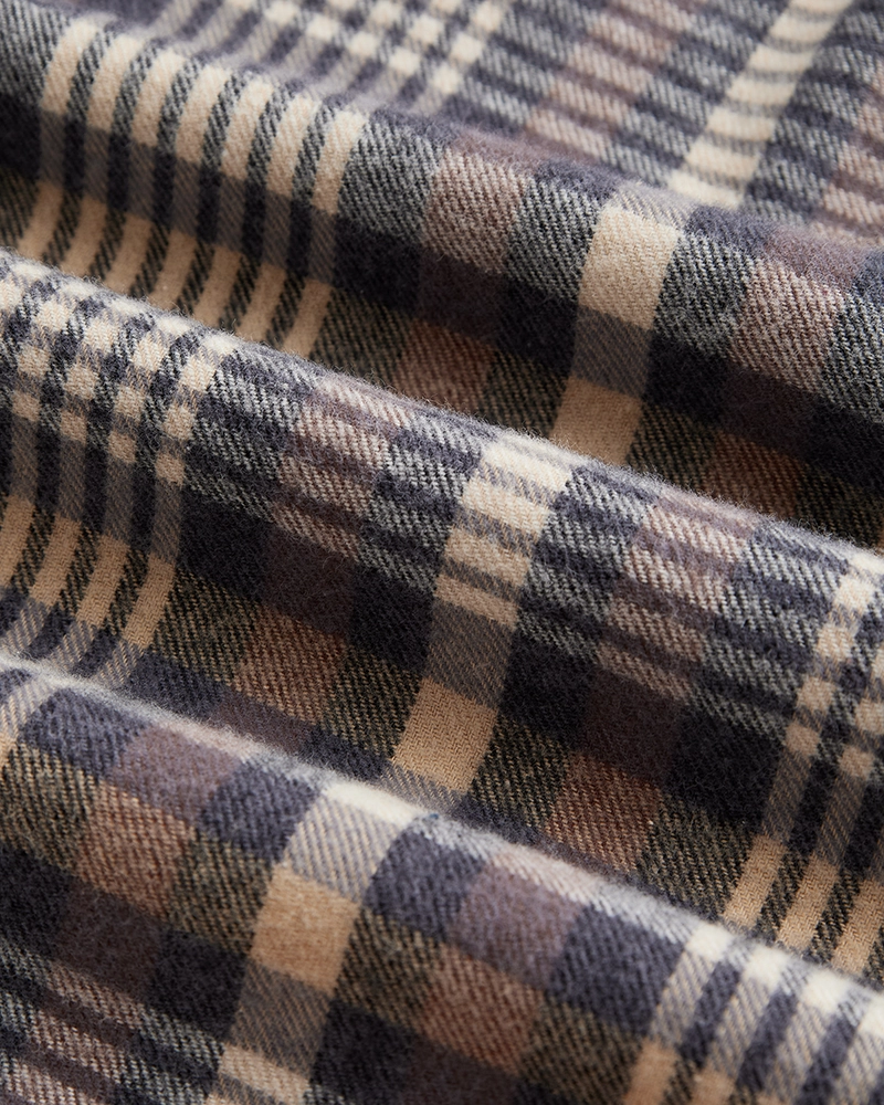 PORTUGUESE FLANNEL Flannel shirt with Kent collar Manta, image 3 of 3