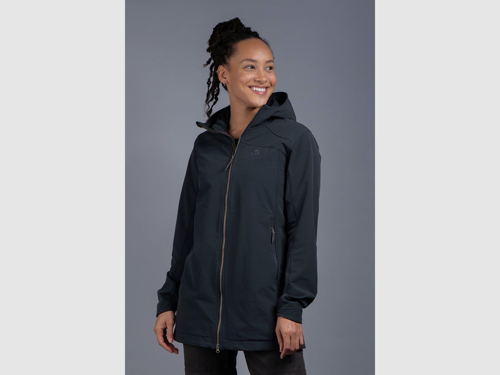 TATONKA Cesi Womens Hooded Coat Dark Blue - 36