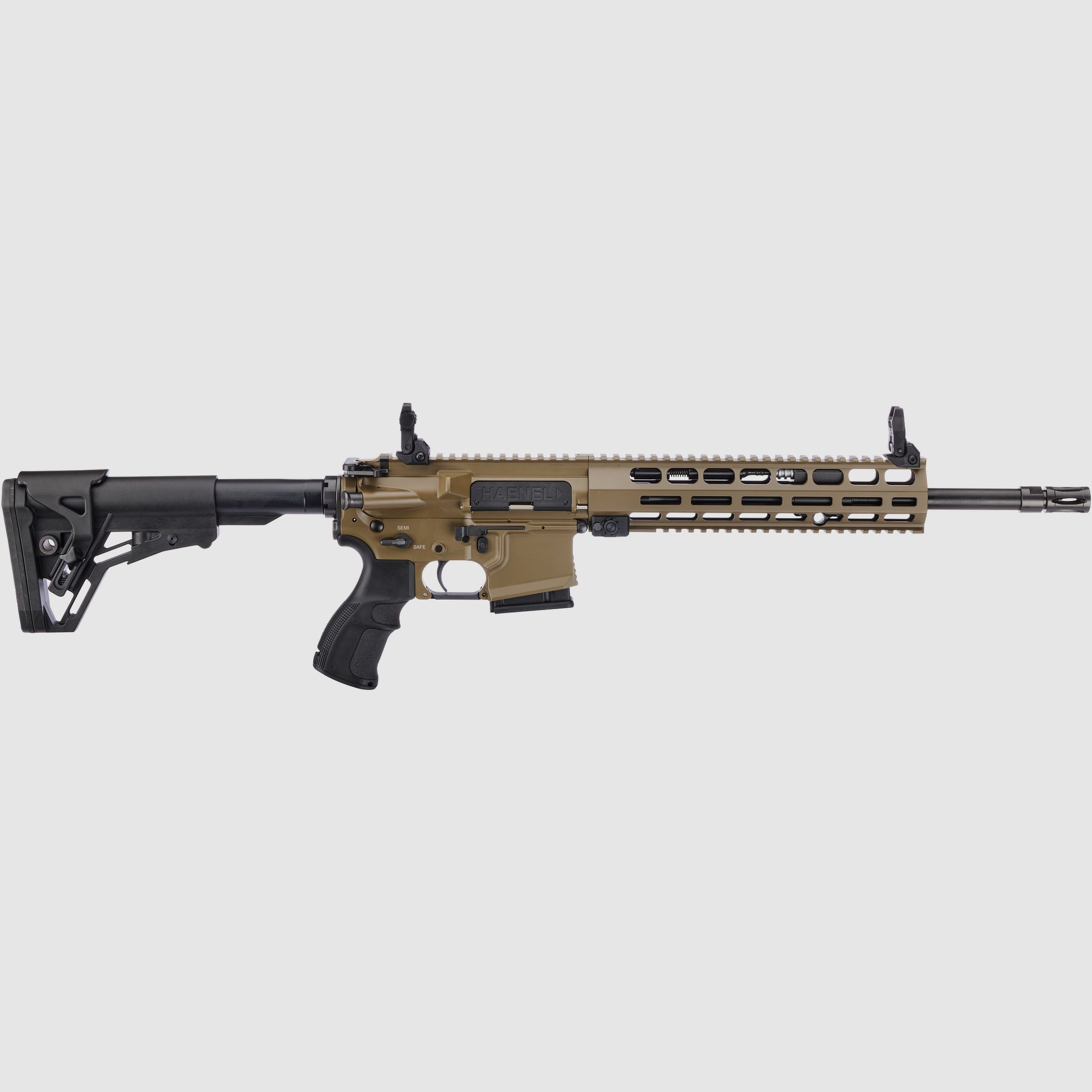 Haenel CR 223 M-LOK Osłona Lufy Długość 368 mm | Bezpośredni Spust | Długa Osłona Lufy | Oliwkowy | Nie Zatwierdzony Sportowo, Kal. .223 Rem.