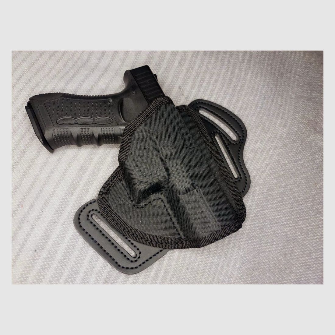 Zoraki 917 blank firing pistol 9mm P.A.K. (PTB 1023) with new First Strike Cordura custom fit holster.