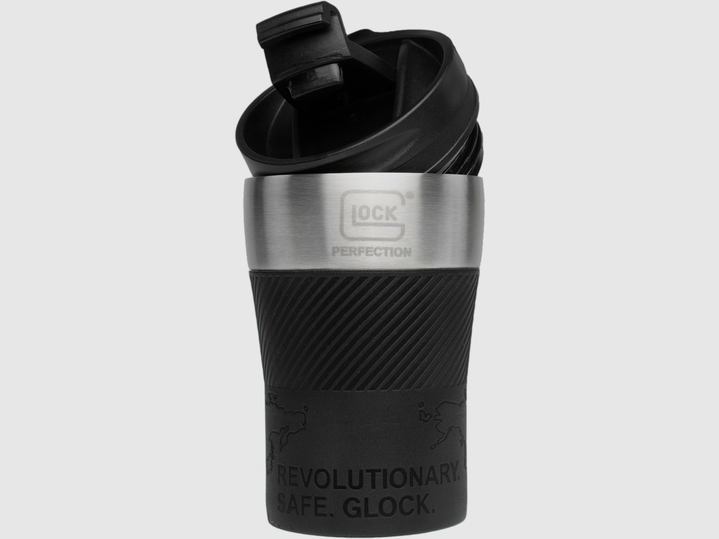 Glock Thermobeker "Coffee To Go" - 210 ml - Zwart/RVS