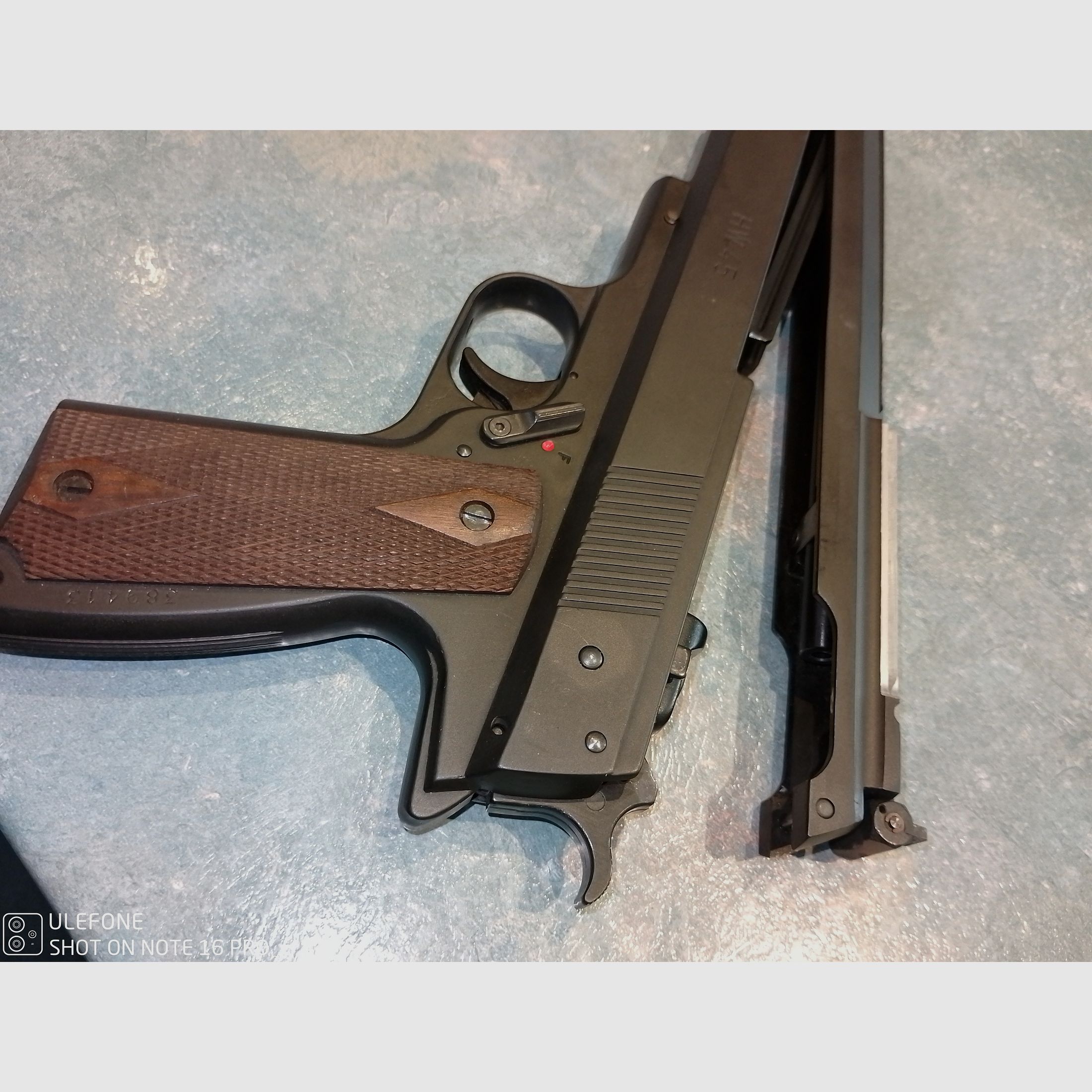 Weihrauch HW 45 Luftpistole,sehr stark im Durchschlag.Top Zustand 