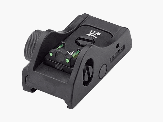Przyrząd celowniczy LPA Tactical Ghost Ring z przeziernikiem Ø 5,0 mm z wkładką światłowodową do Picatinny/Weaver