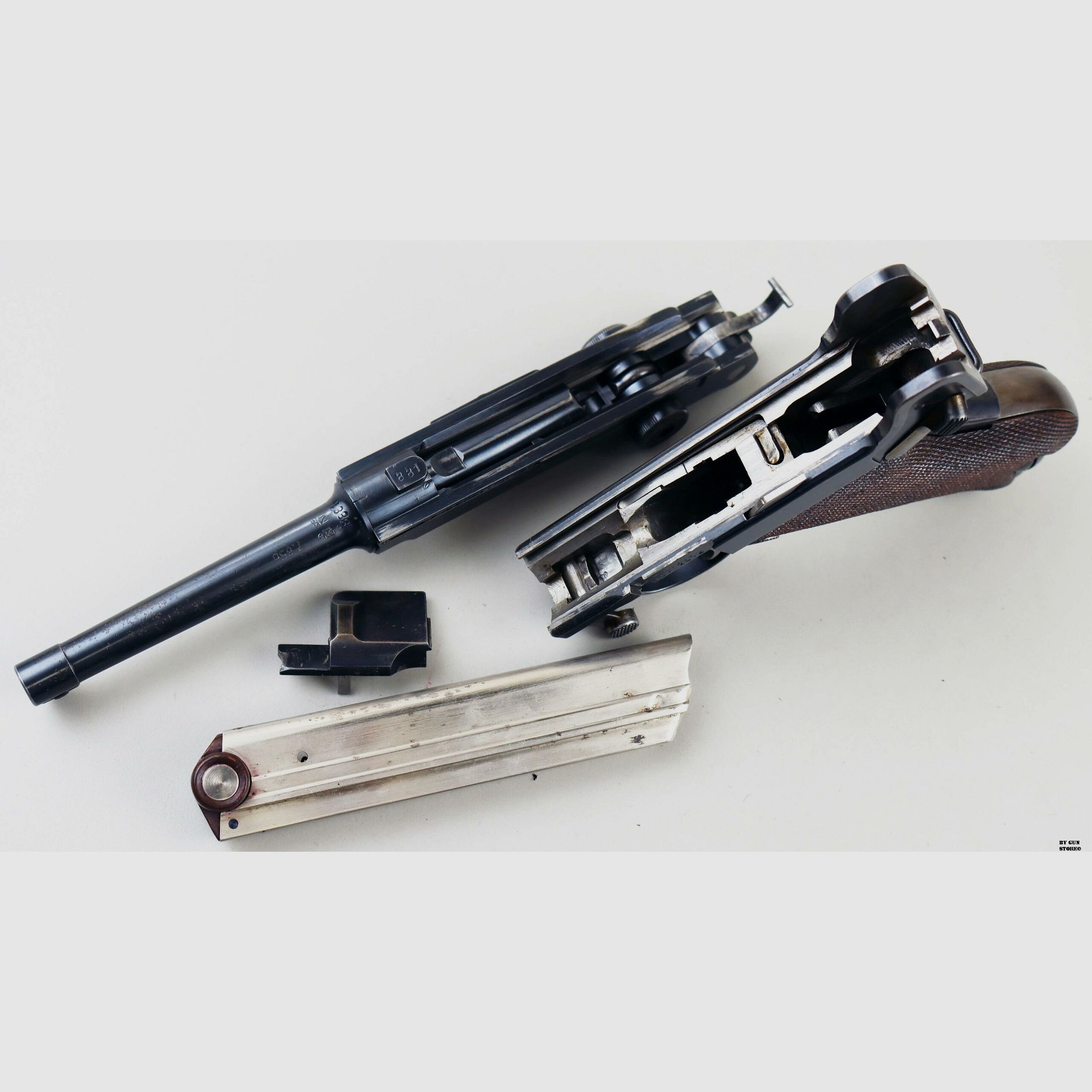 Pistole DWM mod. 1900/06 Croce nel Sole cal. 7,65 Para matr. 8881, Bild 11 von 13